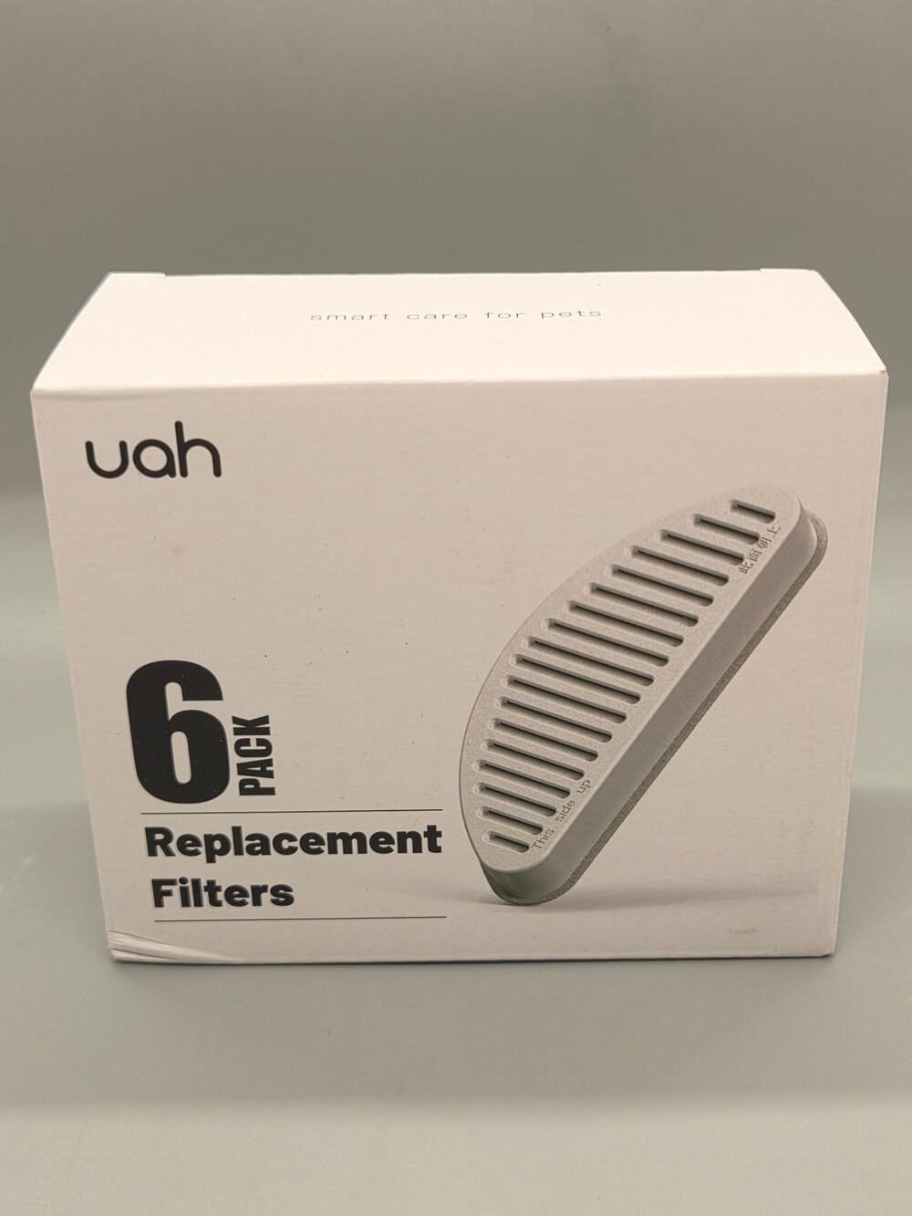 UAH 6 Pack Replacement Fountain Filters luglx02 White for Pet Water Fountain
